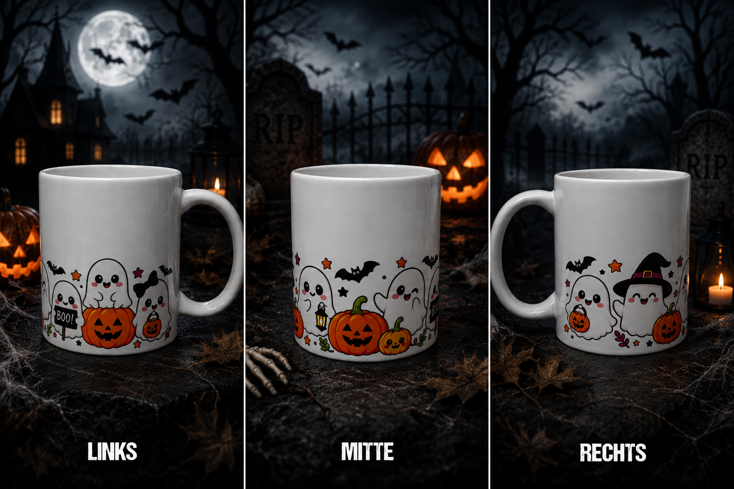🖤 Spooky Boo Halloween Tasse 🎃👻