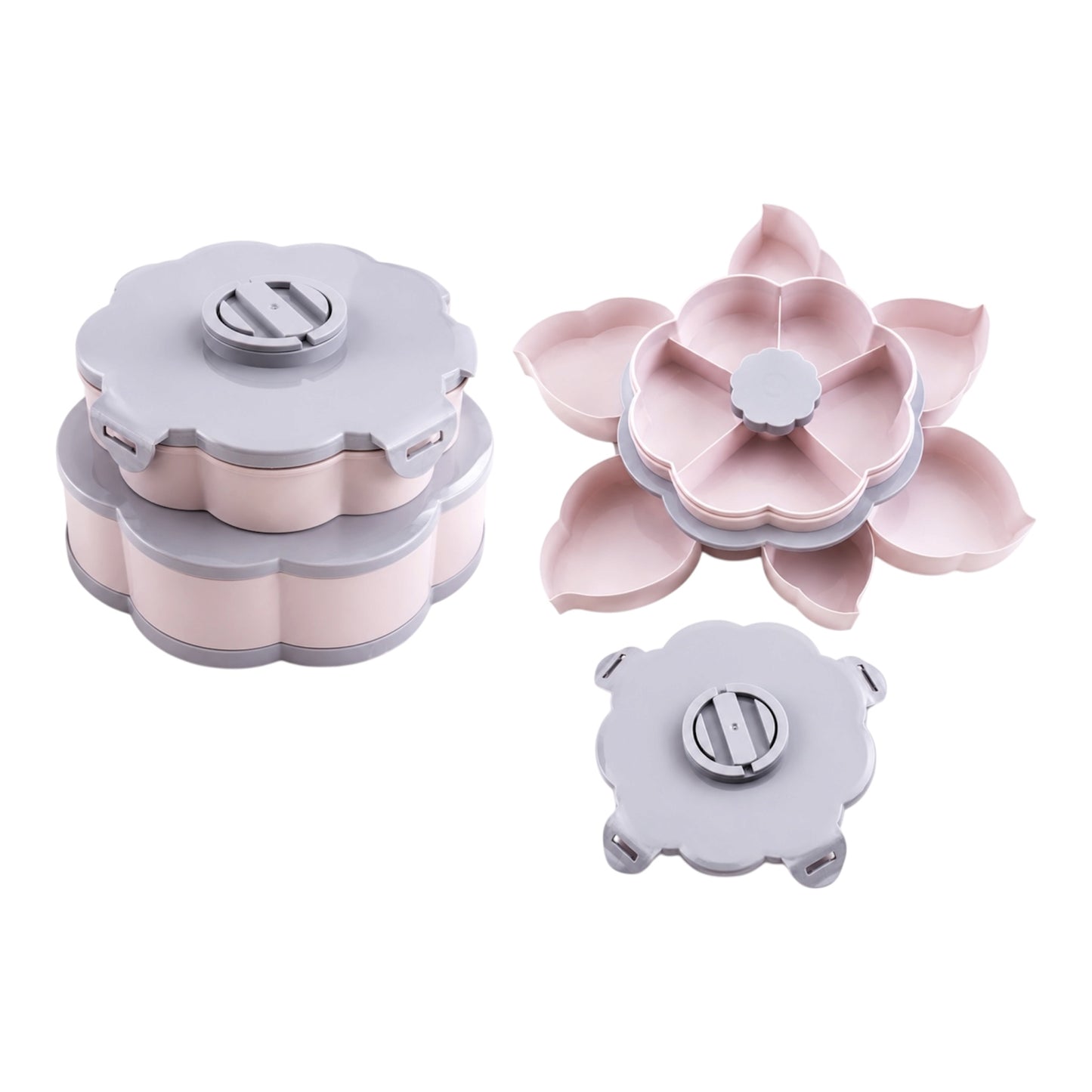 Rotierende Blütenzauber Box (Rosa/Lila)