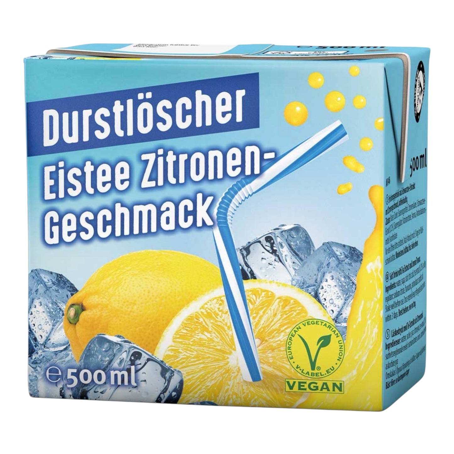 Durstlöscher Eistee Zitrone 500ml Faltschachtel (Vegan)