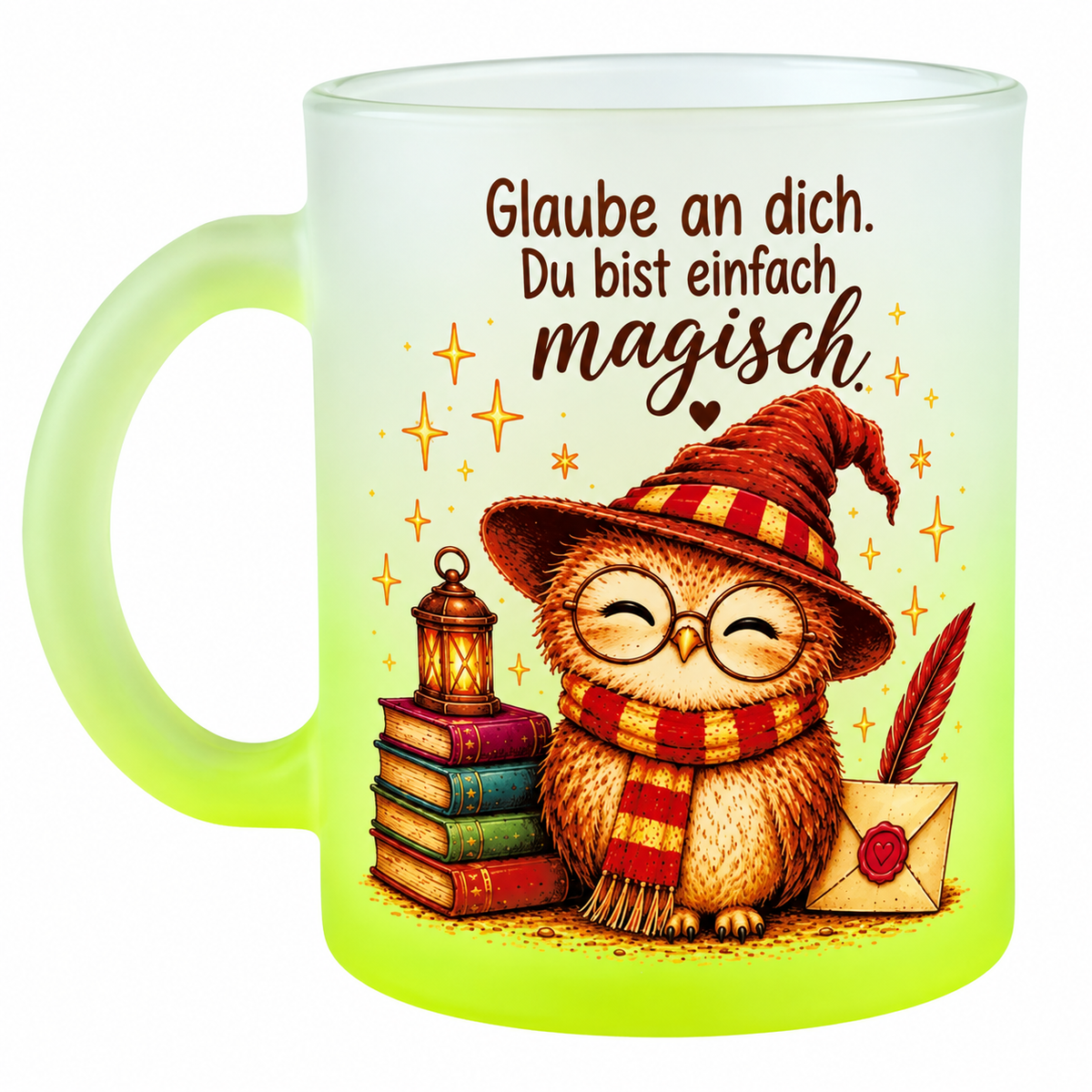 Glastasse Frosted mit Farbverlauf