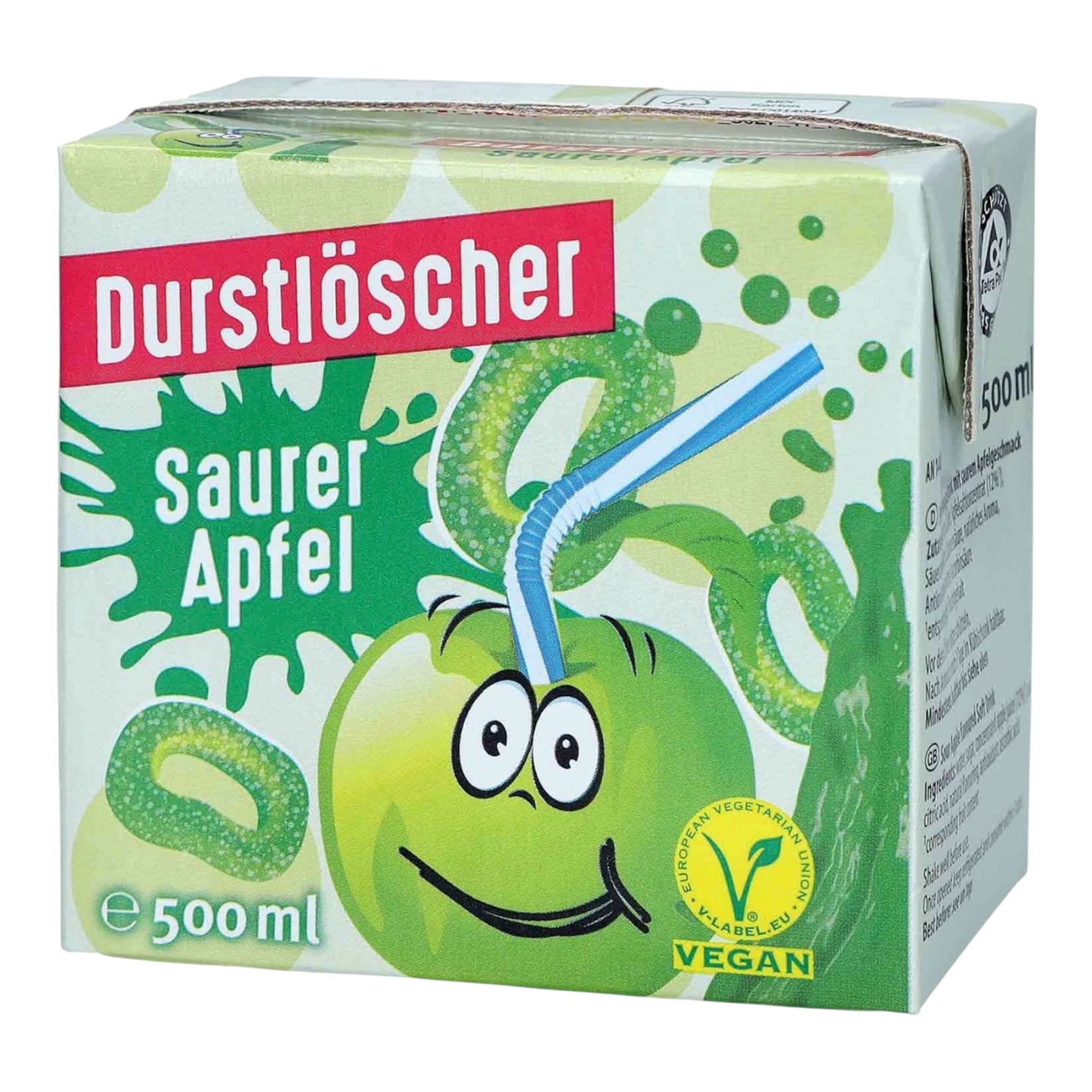 Durstlöscher Saurer Apfel 500ml Faltschachtel (Vegan)