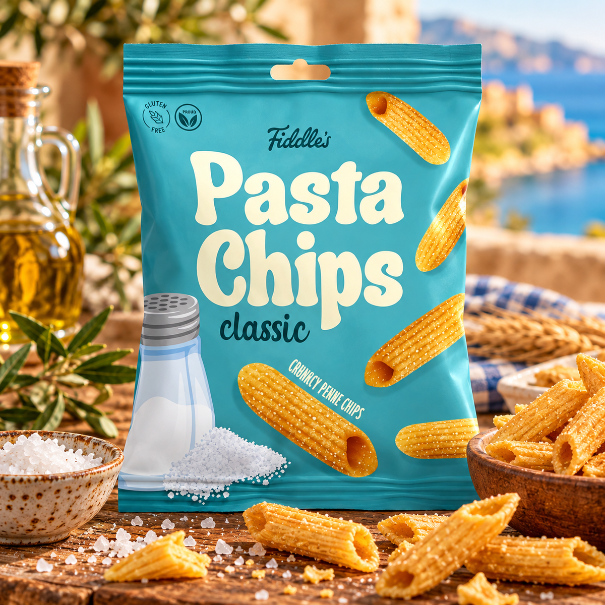 FIddle`s Pasta Chips Salted 80g Dänemark 🇩🇰