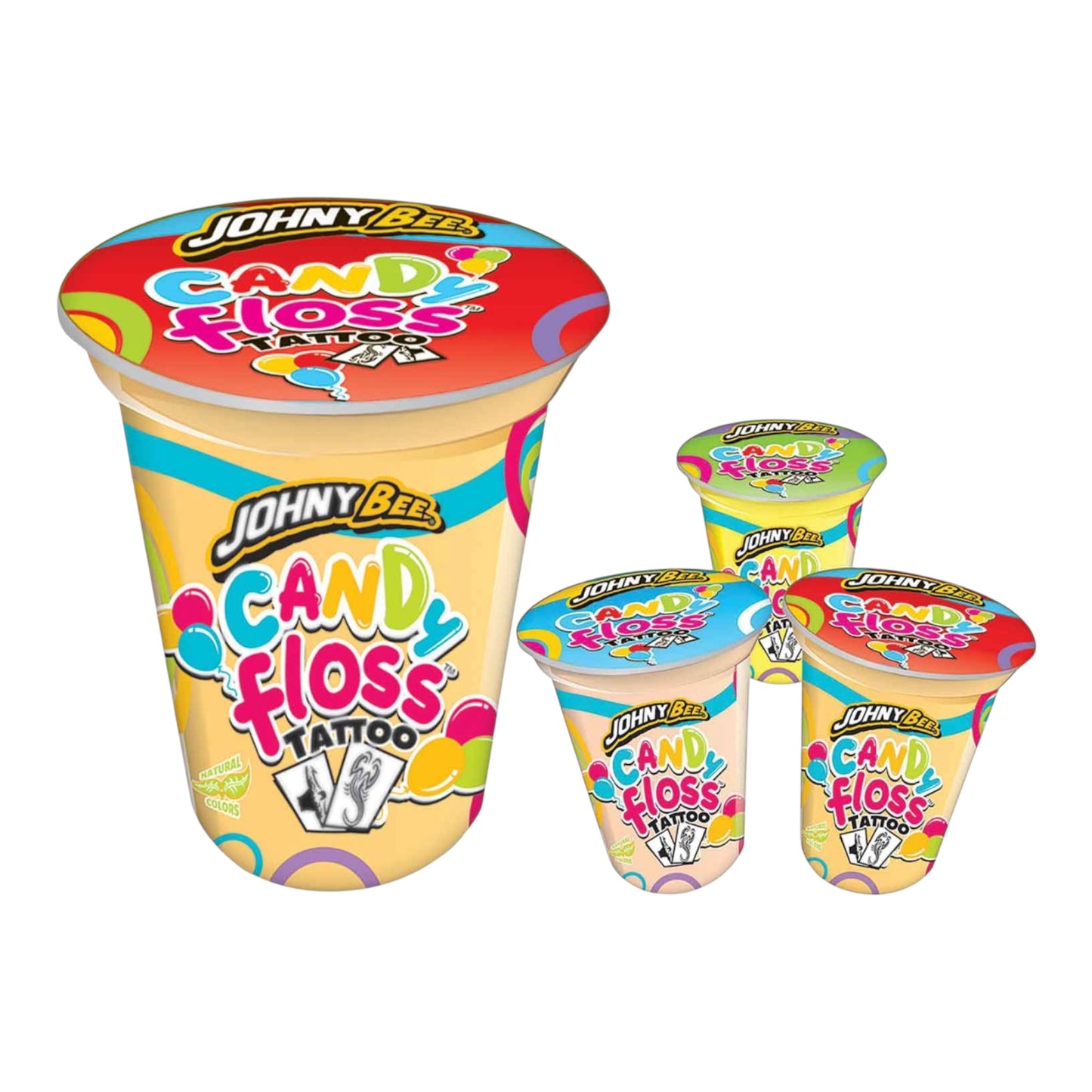 Johny Bee Candy Floss + Tattoo Zuckerwatte 20g