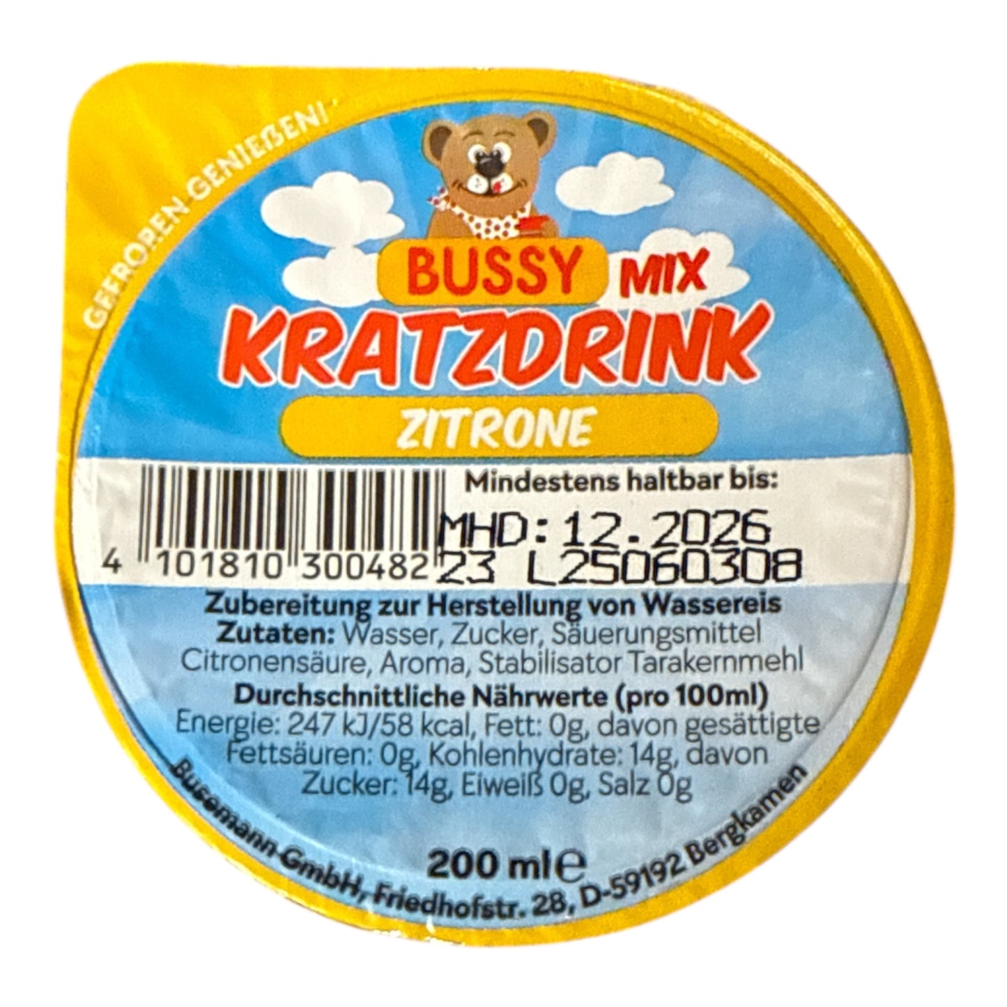 Bussy Kratzdrink Zitrone