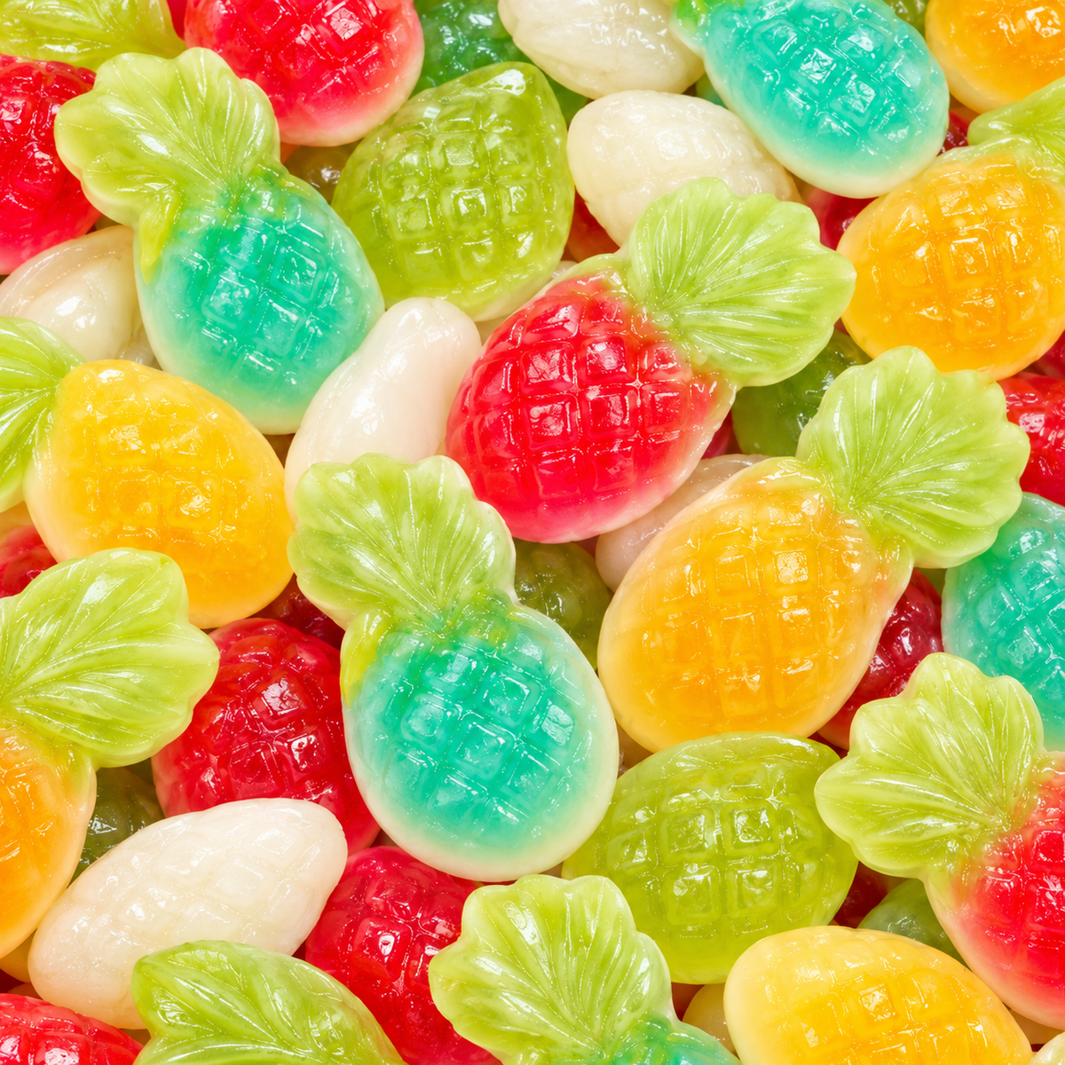 Bunte Ananans