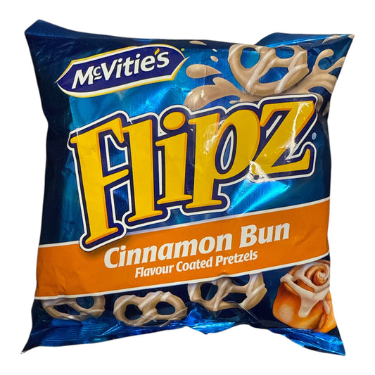 Flipz Cinnamon Bun Flavour Coated Pretzels
