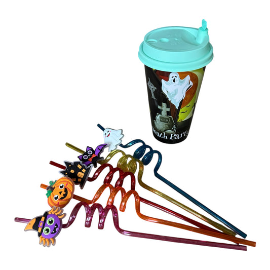 Halloween To Go Becher 300g inkl. Strohhalm