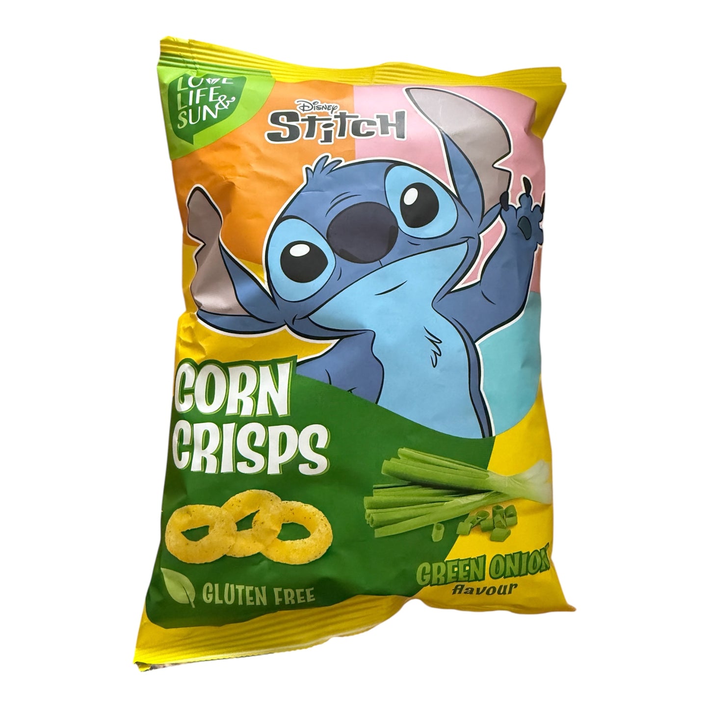Mais-Snack mit Grünzwiebelgeschmack