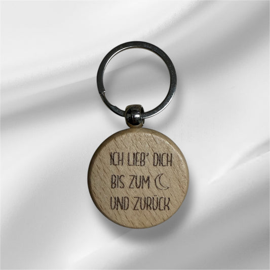 Anhänger - ich lieb dich bis zum Mond und zurück