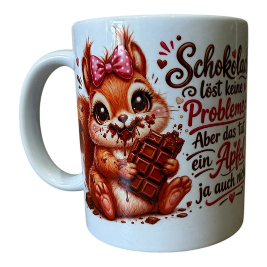Tasse - Schokolade löst keine Probleme