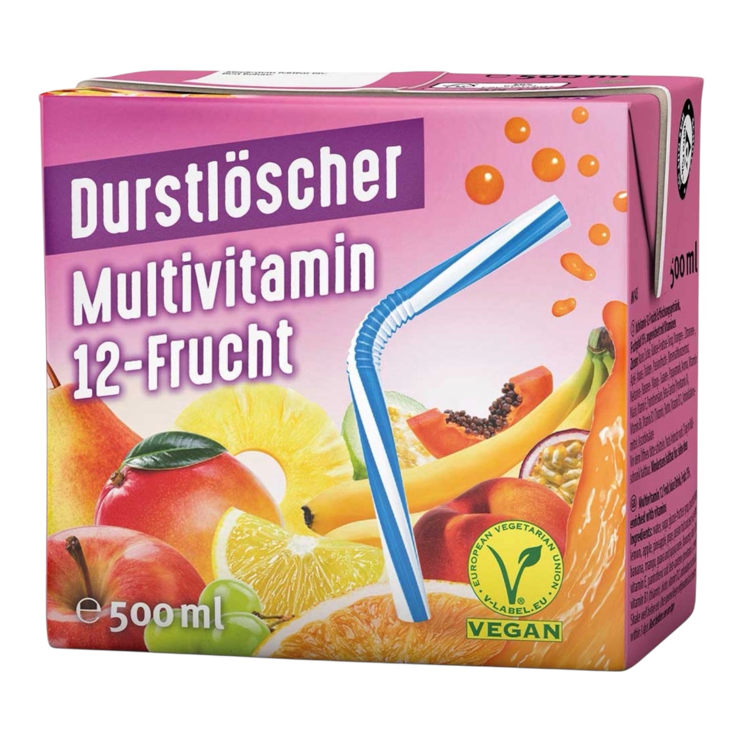 Durstlöscher Multivitamin 12-Frucht 500ml Faltschachtel (Vegan)