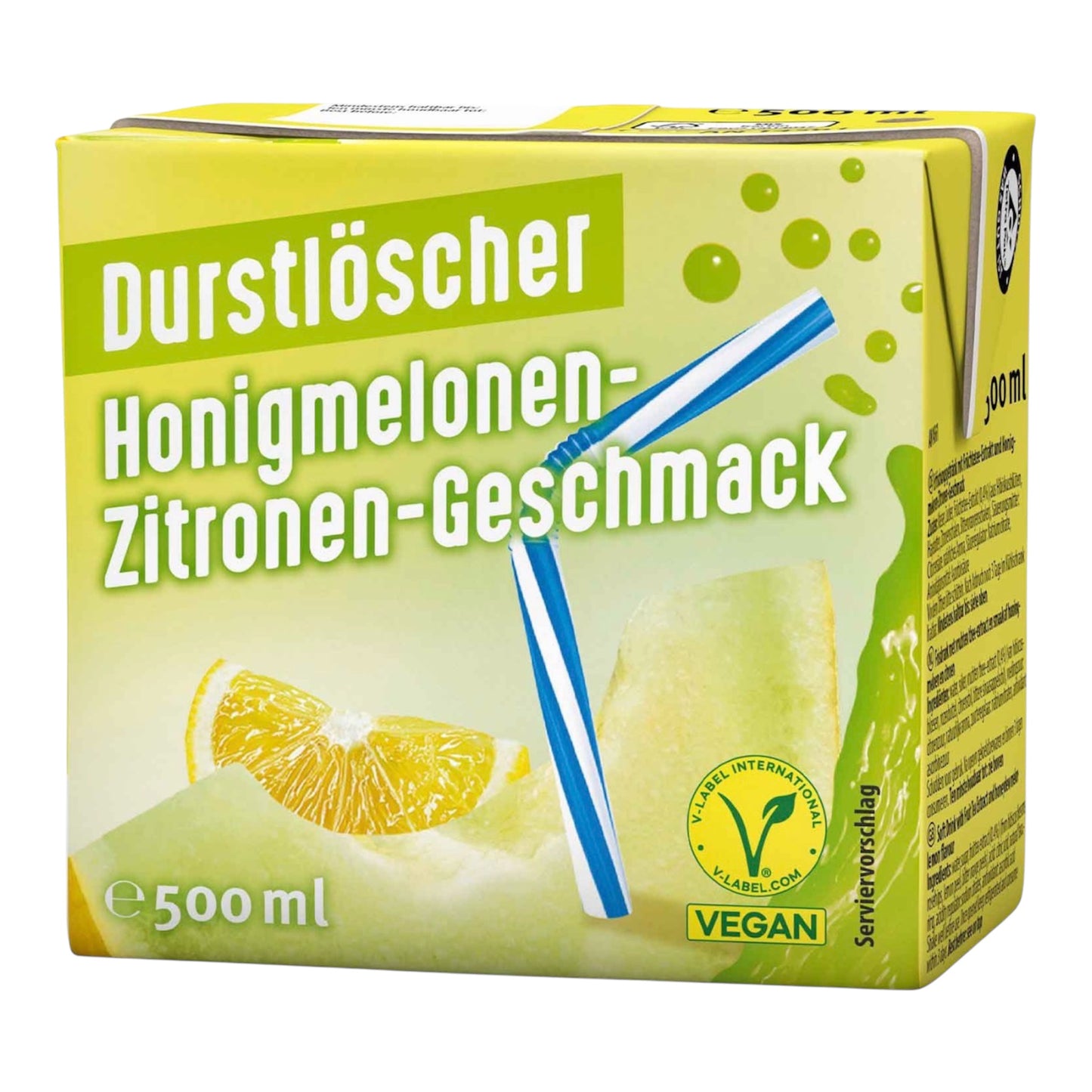 Durstlöscher Honigmelone-Zitrone 500ml Faltschachtel (Vegan)
