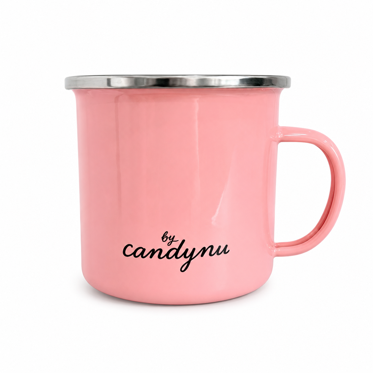 Personalisierte Emaille Tasse (Koralle)