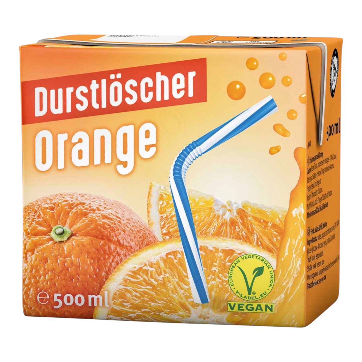Durstlöscher Orange 500ml Faltschachtel (Vegan)