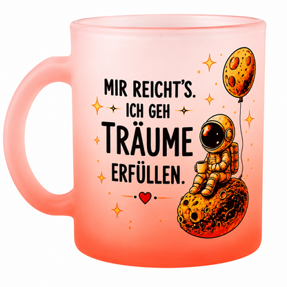 Glastasse Frosted mit Farbverlauf
