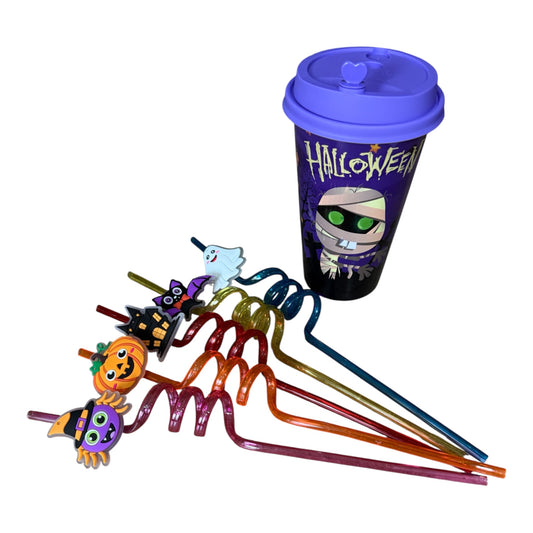 Halloween To Go Becher 300g inkl. Strohhalm