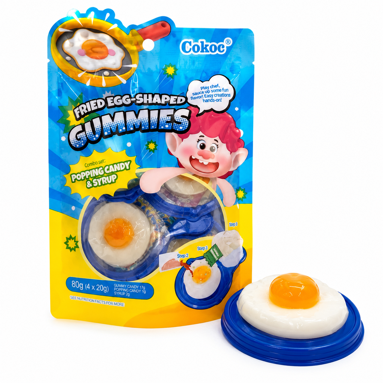 Fried Egg-Shaped Gummies 80g