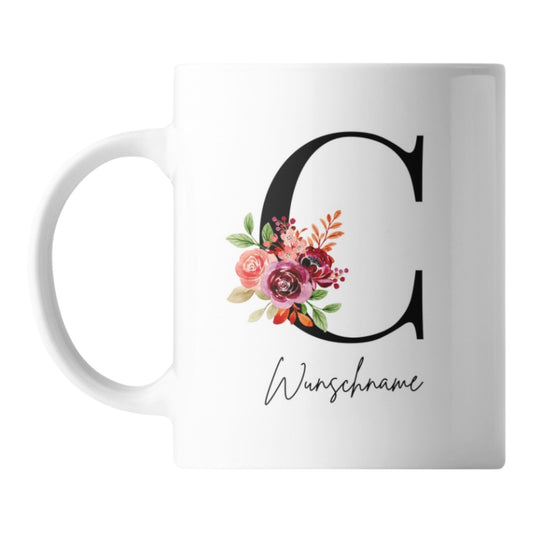 Personalisierte Buchstaben Tasse