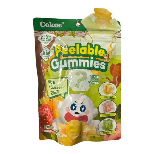 Peelable Gummies - Mixed Fruits (Green) 60g
