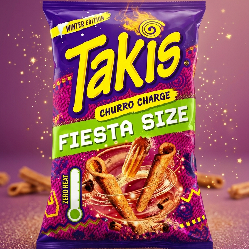 Takis Churro Charge, Fiesta Size (Winter Edition) 200g Spanien 🇪🇸