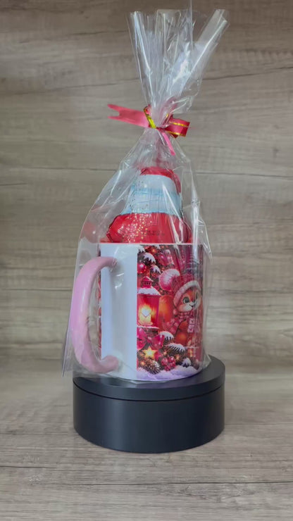 🎄 Weihnachtstasse „Glaube an kleine Wunder“  rosa